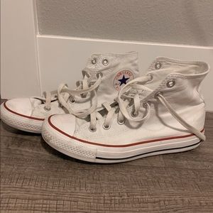 White Hightop Converse